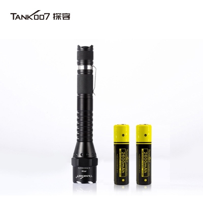 TANK007探客PT40超亮遠射手電筒LED大功率多功能電筒野外用戰(zhàn)術(shù)探險夜騎手電筒